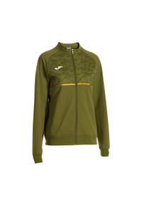 Bluza do biegania damska Joma Record III Full Zip. Kolor: zielony