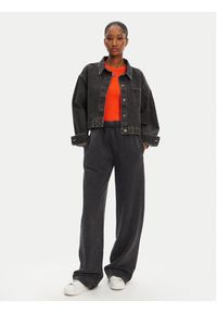 Hugo - HUGO Spodnie dresowe Nolasa_B 50545019 Czarny Loose Fit. Kolor: czarny. Materiał: bawełna #5