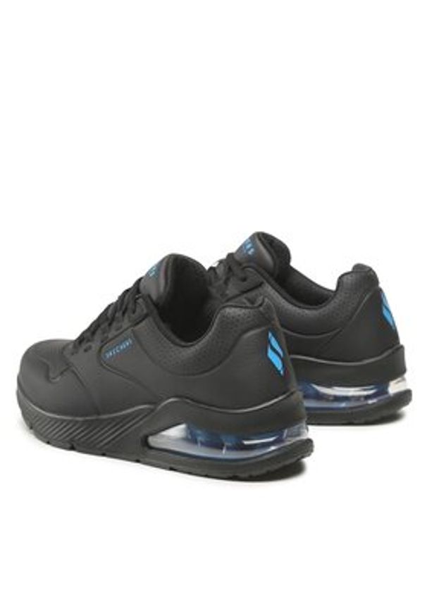 skechers - Skechers Sneakersy Skechers Uno 2 Czarny. Kolor: czarny. Materiał: skóra