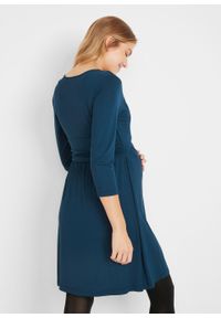 Sukienka ciążowa i do karmienia LENZING™ ECOVERO™ bonprix ciemnoniebieski. Kolekcja: moda ciążowa. Kolor: niebieski. Materiał: wiskoza #3
