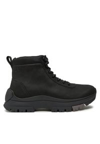 Calvin Klein Jeans Trapery Hybrid Wp Boot Laceup Rebellious YM0YM01077 Czarny. Kolor: czarny. Materiał: skóra