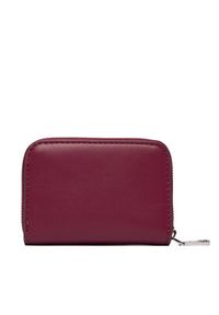 Calvin Klein Portfel Bold Ck Medium Zip Around LV04F1154G Bordowy. Kolor: czerwony. Materiał: skóra #3