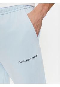 Calvin Klein Jeans Spodnie dresowe Institutional Hwk Pant J30J324739 Błękitny Regular Fit. Kolor: niebieski. Materiał: bawełna #6