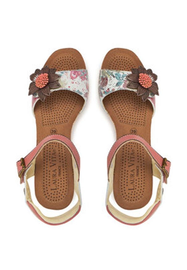 Laura Vita Espadryle Facyo 06 Kolorowy. Materiał: skóra. Wzór: kolorowy