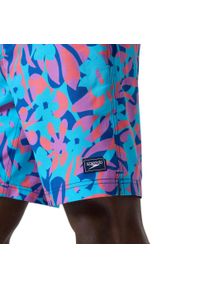 Spodenki szorty plażowe na basen męskie Speedo Print Bondi. Kolor: niebieski. Wzór: nadruk