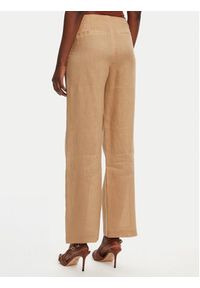 BARDOT Spodnie materiałowe Balia Hipster 59854PB Beżowy Regular Fit. Kolor: beżowy. Materiał: len