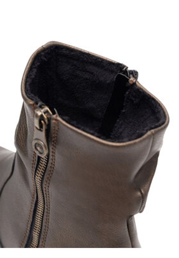 Rieker Botki 78656-90 Brązowy. Kolor: brązowy. Materiał: skóra, syntetyk