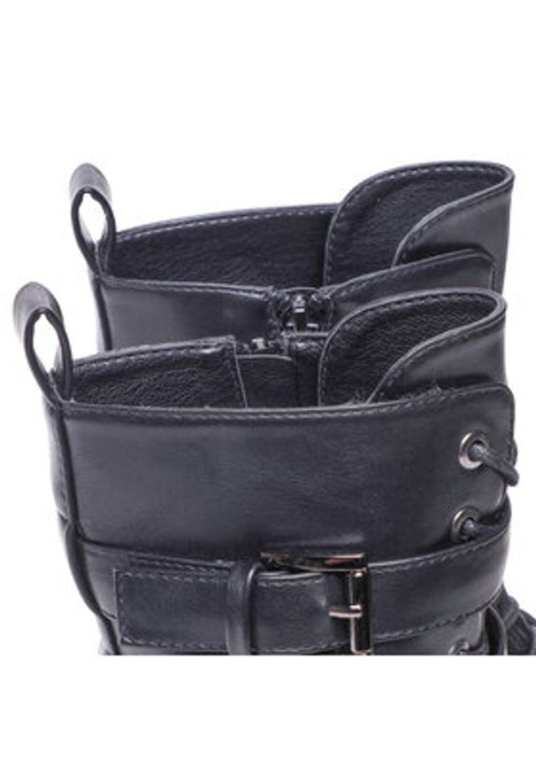 DeeZee Trapery WS5656-01 Czarny. Kolor: czarny. Materiał: skóra