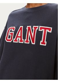 GANT - Gant Bluza Logo 4200840 Granatowy Relaxed Fit. Kolor: niebieski. Materiał: bawełna #4