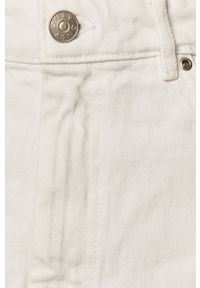 only - Only - Spódnica jeansowa. Okazja: na co dzień. Kolor: biały. Materiał: jeans. Wzór: gładki. Styl: casual #2