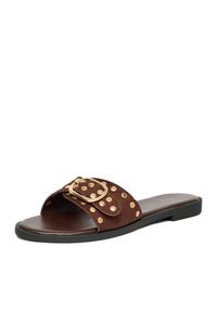 DeeZee Klapki CEO-LB-F9963-YLD Brązowy. Kolor: brązowy. Materiał: materiał #2