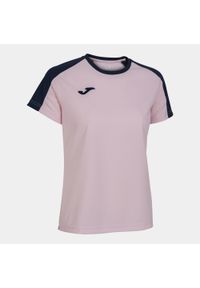 Koszulka do piłki nożnej damska Joma Eco Champioship z krótkim rękawem. Kolor: wielokolorowy, niebieski, różowy. Długość rękawa: krótki rękaw. Długość: krótkie. Sport: piłka nożna #1