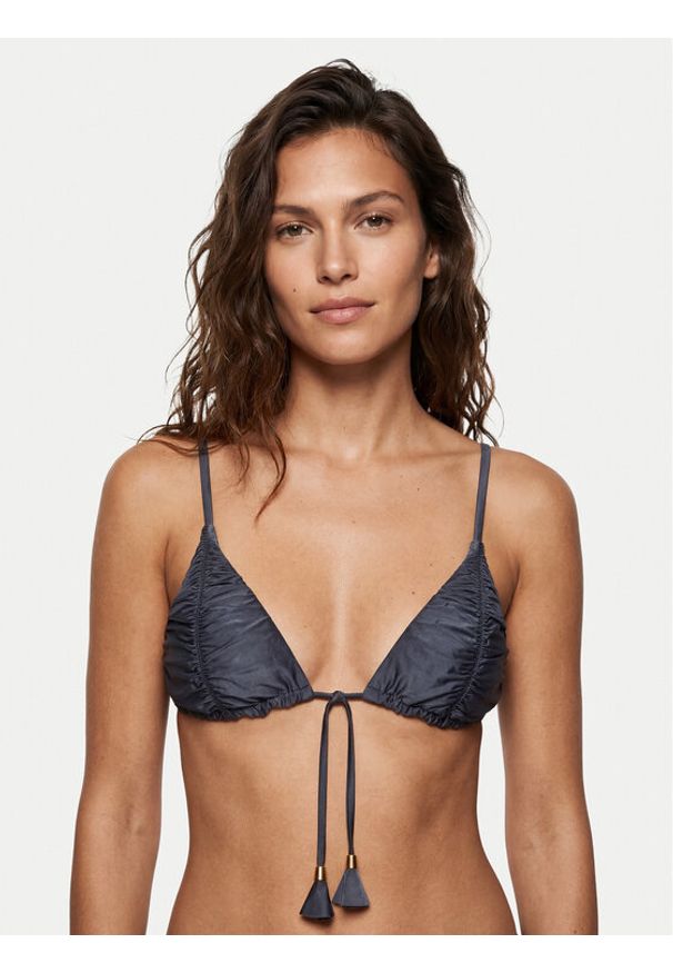 Seafolly Góra od bikini Belle 31574-311 Granatowy. Kolor: niebieski. Materiał: syntetyk