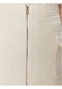Morgan Spódnica mini 241-JZIP.F Beżowy Regular Fit. Kolor: beżowy. Materiał: bawełna #6