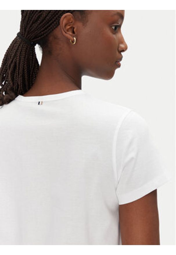BOSS T-Shirt Eventsa7 50537598 Biały Regular Fit. Kolor: biały. Materiał: bawełna