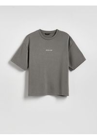 Reserved - T-shirt z modalem - ciemnoszary. Kolor: szary. Materiał: dzianina #1