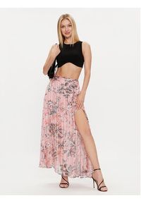 Guess Spódnica midi W4GD64 WG4D2 Różowy Regular Fit. Kolor: różowy. Materiał: syntetyk