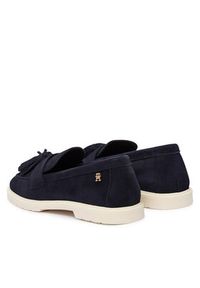 TOMMY HILFIGER - Tommy Hilfiger Mokasyny Light Suede Tassel Loafer FW0FW09285 Granatowy. Kolor: niebieski. Materiał: skóra, zamsz #6