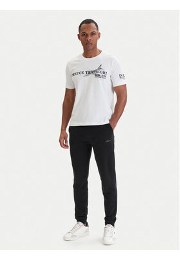Aeronautica Militare Spodnie dresowe 261PF0872UF00459 Czarny Regular Fit. Kolor: czarny. Materiał: bawełna