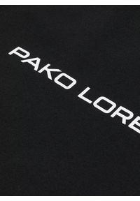 Pako Lorente - PAKO LORENTE - Czarna duża torba materiałowa unisex. Kolor: czarny. Materiał: materiał