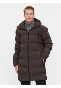 4f - 4F Płaszcz zimowy 4FAW23TDJAM246 Khaki Regular Fit. Kolor: brązowy. Materiał: syntetyk. Sezon: zima
