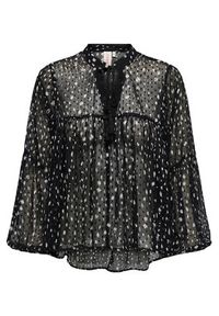 only - ONLY Bluzka Aida 15283695 Czarny Loose Fit. Kolor: czarny. Materiał: syntetyk #4