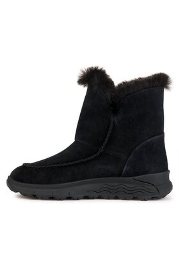 Geox Śniegowce D Spherica 4x4 B Abx D3626C 00022 C9999 Czarny. Kolor: czarny. Materiał: skóra, zamsz