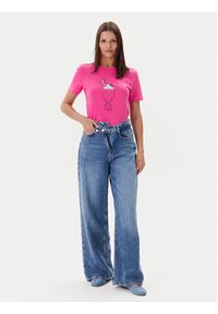 only - ONLY T-Shirt Fun Life 15349901 Różowy Regular Fit. Kolor: różowy. Materiał: bawełna #5