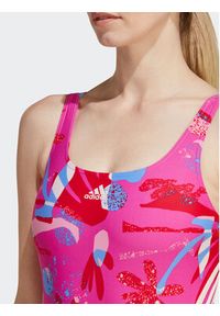 Adidas - adidas Strój kąpielowy Floral 3-Stripes Swimsuit IB5995 Różowy Regular Fit. Kolor: różowy. Materiał: syntetyk #7