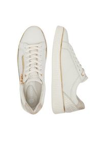 Remonte Sneakersy D2E00-80 Biały. Kolor: biały. Materiał: syntetyk, skóra #4