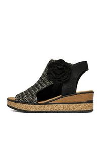 Rieker Sandały CEO-63791-01 Czarny. Kolor: czarny. Materiał: materiał #2