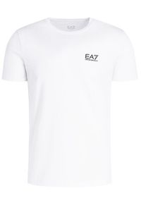 EA7 Emporio Armani T-Shirt 8NPT52 PJM5Z 1100 Biały Regular Fit. Kolor: biały. Materiał: bawełna