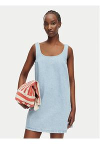 Roxy Sukienka jeansowa Beach Flow ERJDD03007 Niebieski Regular Fit. Kolor: niebieski. Materiał: bawełna #4