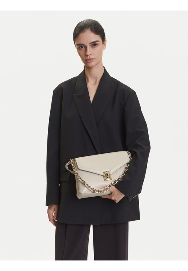 Furla Torebka Meridiana WB01448 BX3227 VAN00 Beżowy. Kolor: beżowy. Materiał: skórzane