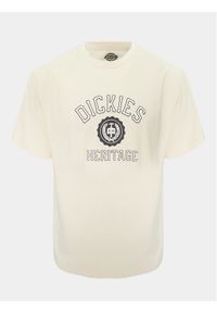 Dickies T-Shirt Oxford DK0A4YFL Écru Regular Fit. Materiał: bawełna #1