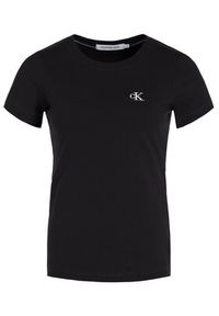 Calvin Klein Jeans T-Shirt J20J212883 Czarny Regular Fit. Kolor: czarny. Materiał: bawełna