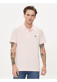 Lacoste Polo DH0783 Różowy Regular Fit. Typ kołnierza: polo. Kolor: różowy. Materiał: syntetyk, bawełna