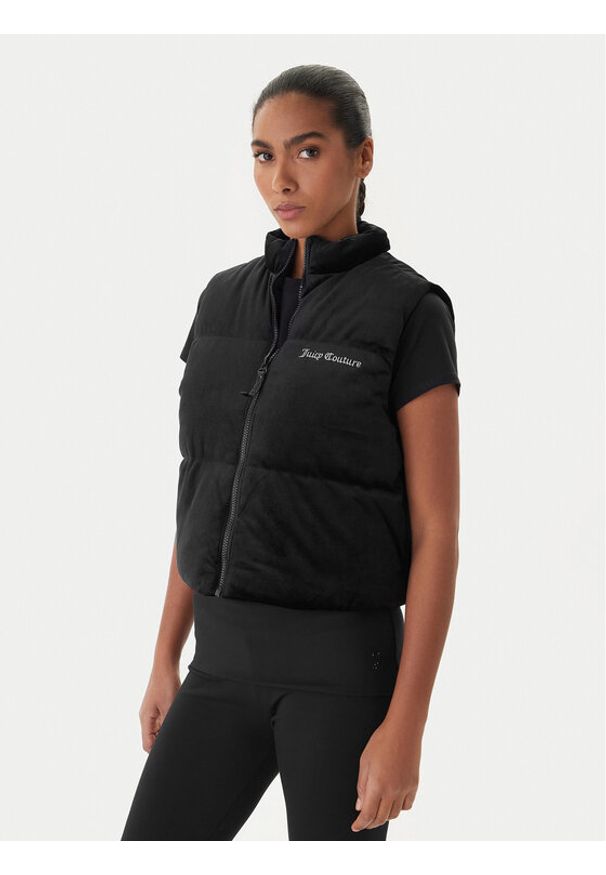 Juicy Couture Bezrękawnik Lightening JCOGL225551 Czarny Regular Fit. Kolor: czarny. Materiał: syntetyk. Długość rękawa: bez rękawów