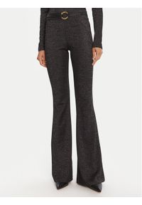 Just Cavalli Legginsy 79PAC101 J0251 Czarny Flare Fit. Kolor: czarny. Materiał: syntetyk