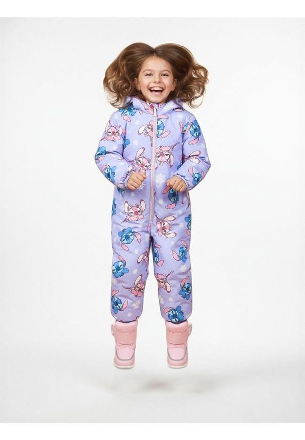Sinsay - Kombinezon z kapturem Stitch - niebieski. Kolor: niebieski
