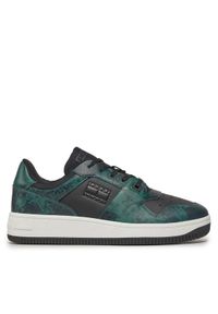 Tommy Jeans Sneakersy Tjm Retro Basket Print EM0EM01348 Zielony. Kolor: zielony. Wzór: nadruk #1