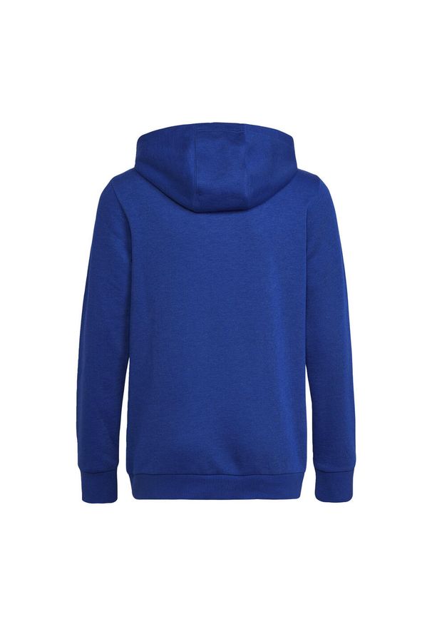 Adidas Jr Hoodie Royal Blue Black 128 - Bluza dla dzieci. Typ kołnierza: kaptur. Kolor: czarny, niebieski, wielokolorowy