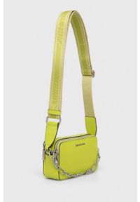 MICHAEL Michael Kors torebka skórzana kolor zielony. Kolor: zielony. Materiał: skórzane #4