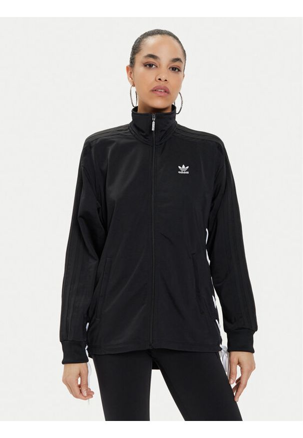 Adidas - adidas Bluza Always Original Laced HK5071 Czarny Relaxed Fit. Kolor: czarny. Materiał: syntetyk