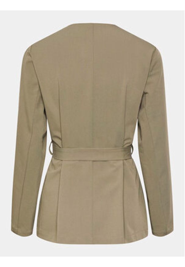 Pieces Marynarka Bosella 17146550 Zielony Regular Fit. Kolor: zielony. Materiał: syntetyk