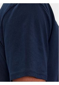 Tommy Jeans T-Shirt Linear Logo DM0DM17993 Granatowy Regular Fit. Kolor: niebieski. Materiał: bawełna