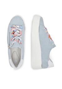 Remonte Sneakersy D1C06-12 Niebieski. Kolor: niebieski. Materiał: zamsz, skóra #3