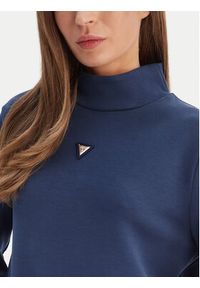 Guess Bluza V4YQ05 KCAY2 Granatowy Regular Fit. Kolor: niebieski. Materiał: syntetyk #4