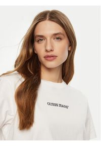 Guess Jeans T-Shirt W5RI42 K8HM0 Biały Regular Fit. Kolor: biały. Materiał: bawełna #4