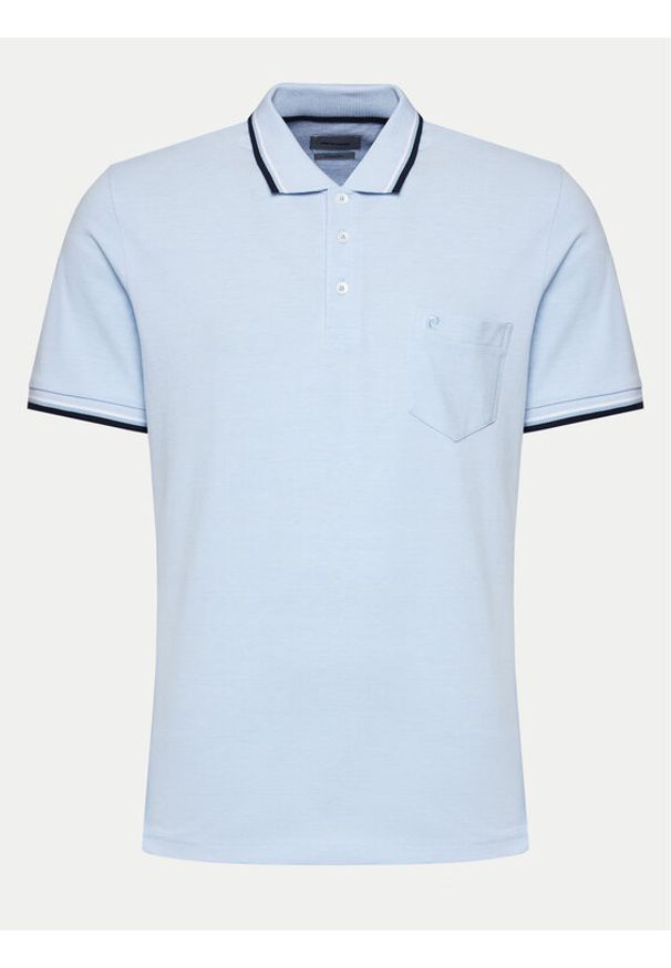 Pierre Cardin Polo C5 20914.2070 Niebieski Regular Fit. Typ kołnierza: polo. Kolor: niebieski. Materiał: bawełna